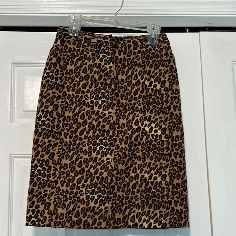 East 5th Brown and Tan Pencil Skirt Knee-Length